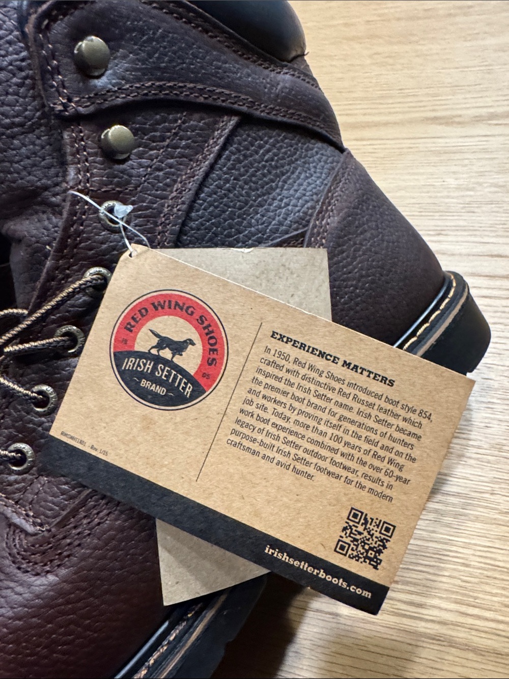 Red Wing Shoes Brown Leather Work Boots - Picture 13 of 15